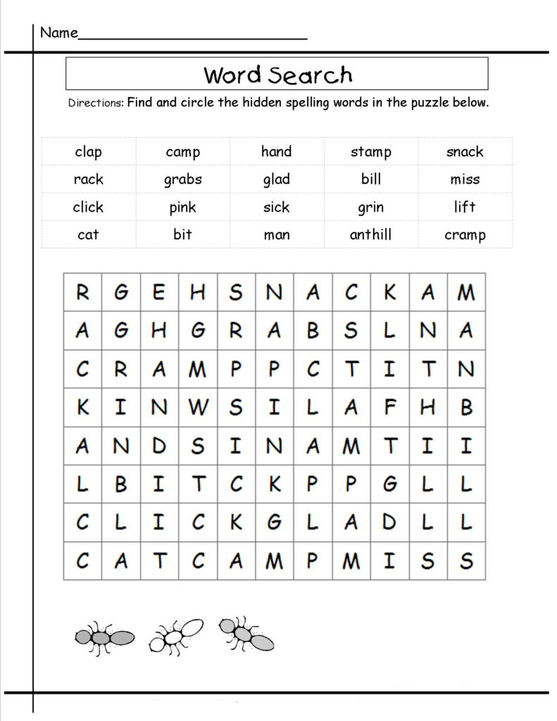 18 3rd Grade Word Searches For You KittyBabyLove