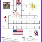 4th Of July Crossword Puzzle Activity Printable For Kids
