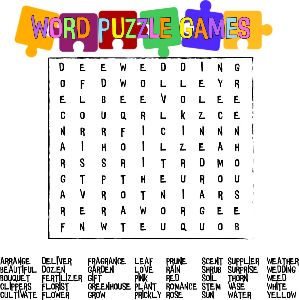 Free Printable Word Search Puzzles