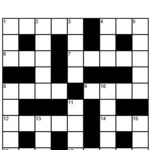 9x9 Easy Crossword Puzzle Grid 3 Puzzle 22 Crossword