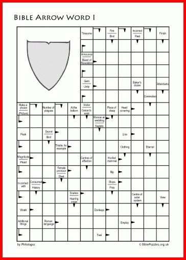 Printable Arrow Crossword Puzzles For Free