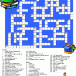 Back To School Crossword Puzzle