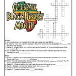 Black History Month Crossword Puzzle Worksheet Woo Jr