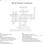 Bridal Shower Crossword WordMint