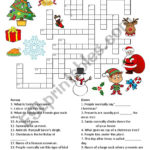 Christmas Crossword ESL Worksheet By Annblake