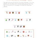 Christmas Puzzle Worksheet Decode The Christmas Message