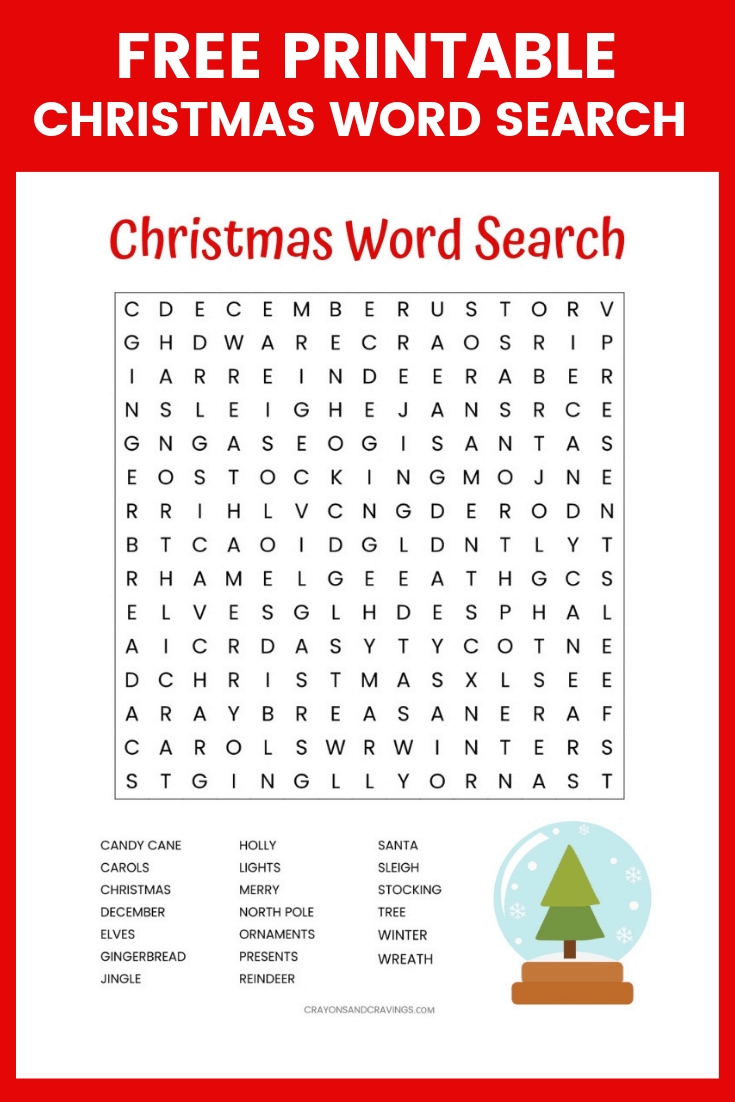 Free Printable Christmas Word Puzzles