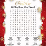 Christmas Word Search Puzzle Birth Of Jesus Wordsearch