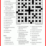 Crossword I Bible Crossword Free Printable With