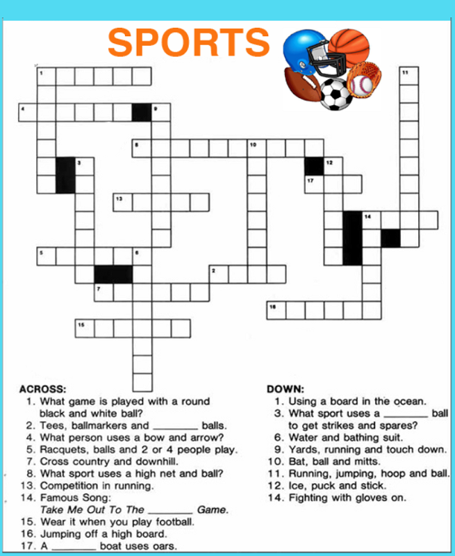 Free Easy Printable Crossword Puzzles For Kids