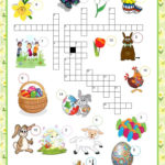 Crosswords Easter Worksheet Free ESL Printable