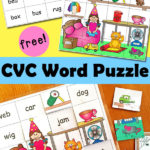 CVC Word Puzzle Totschooling Toddler And Preschool