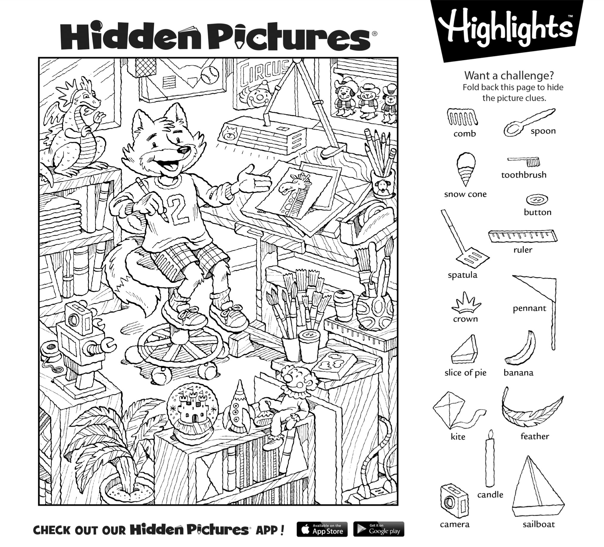 Free Printable Highlights Hidden Picture Puzzles
