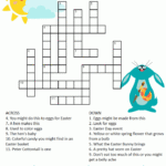 Easter Crossword Puzzle Easter Puzzles Easter Crossword