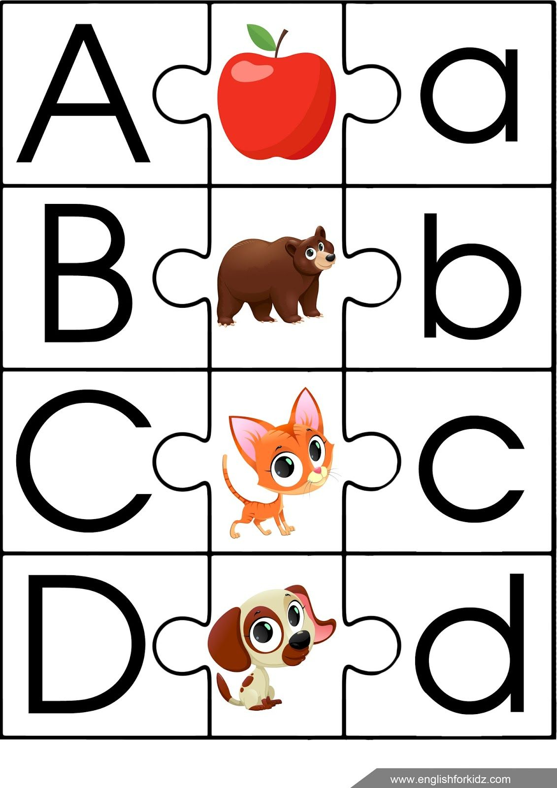 Free Printable Alphabet Jigsaw Puzzles