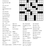 Free Easy Printable Crossword Puzzles For Adults Easy