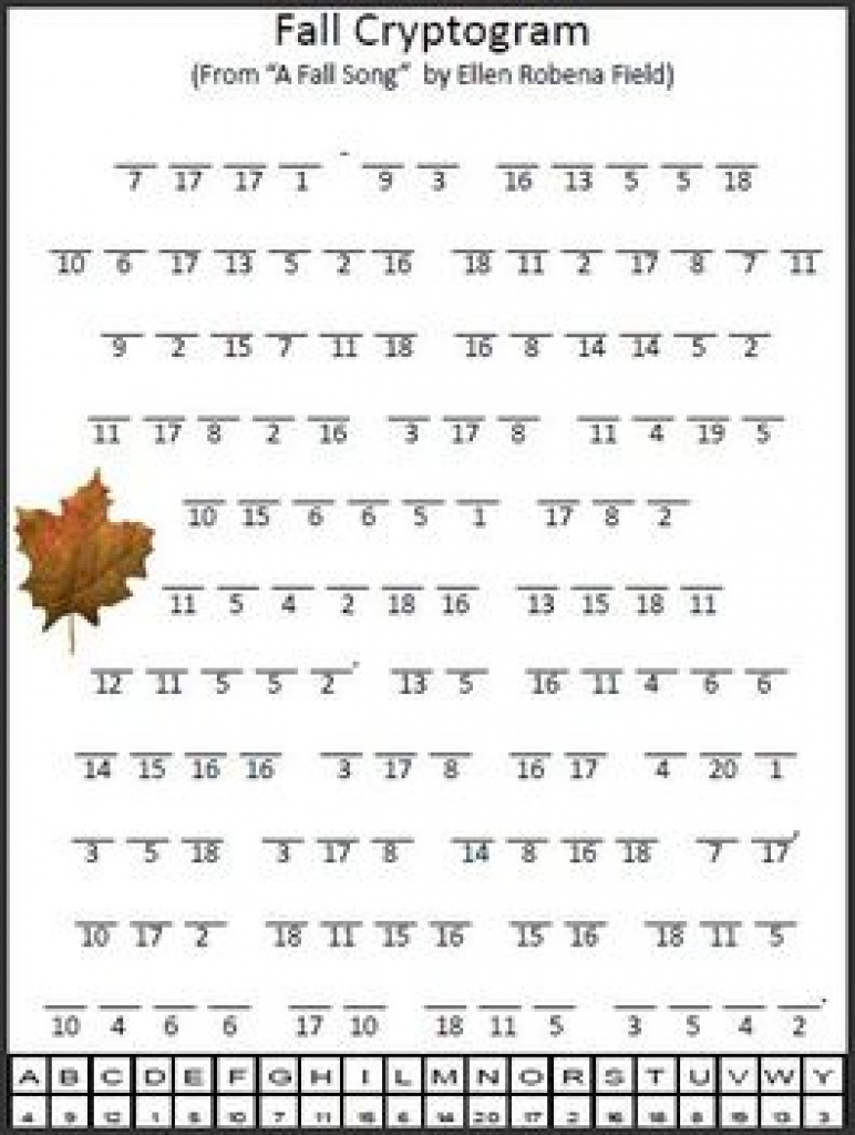 Cryptograms Printable Free Puzzles