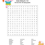 Free Printable Easter Word Search Easter Worksheets