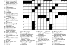 Crossword Printable Crossword Puzzles Online