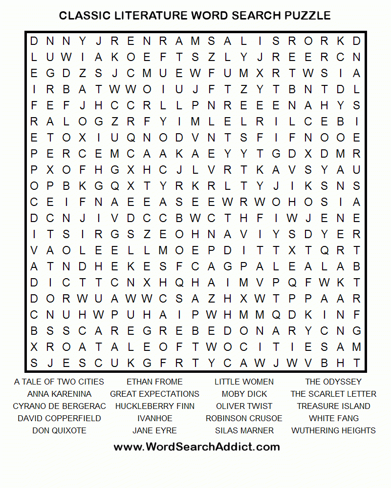 Free Printable Word Find Puzzles For Adults