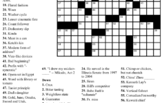 Array Printable Crossword Puzzles Online