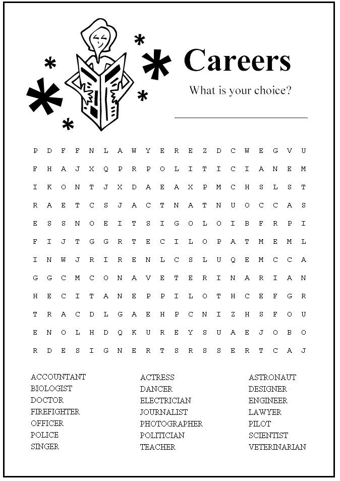 Free Printable Word Search Puzzles For Elementary Students