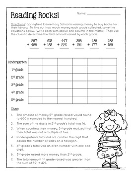 Free Printable Math Puzzles For 3rd Grade