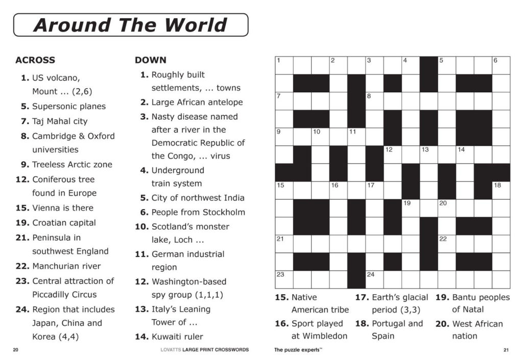 Number Fill In Puzzles Free Printable Crossword Puzzles