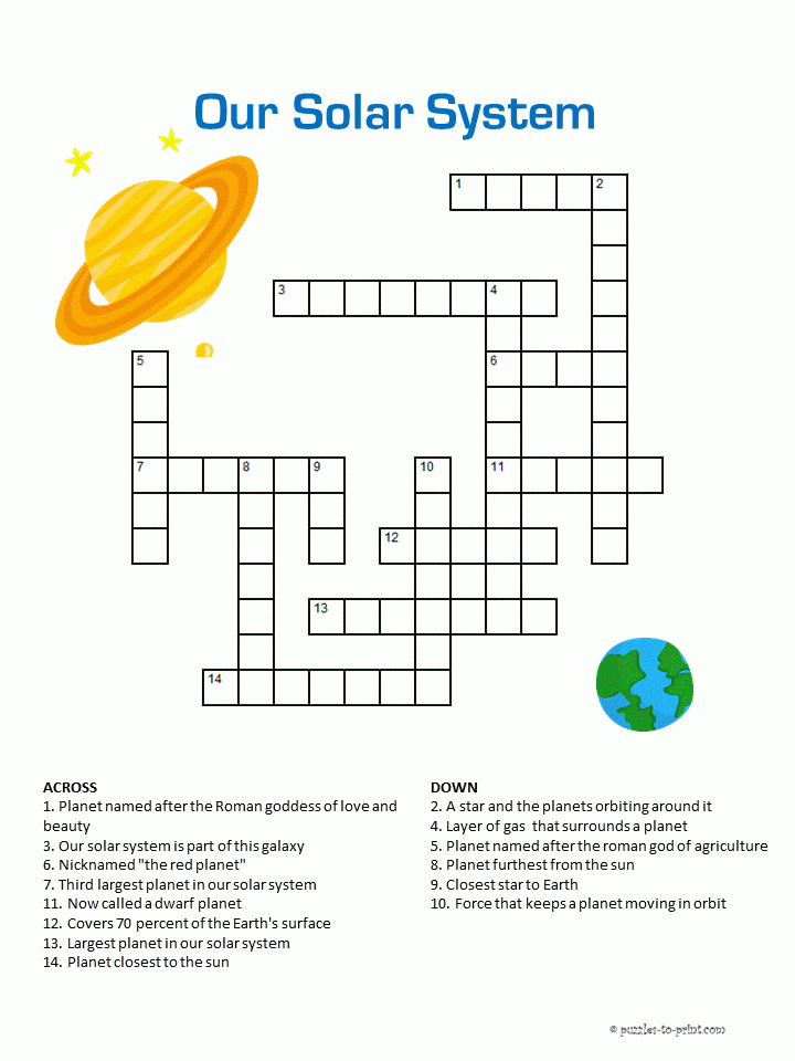 Free Printable Science Crossword Puzzles