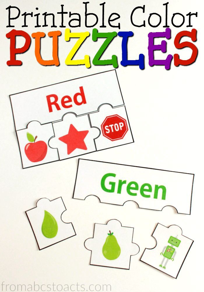Free Printable Color Puzzles