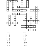Printable Crossword Puzzles For 8Th Graders Printable