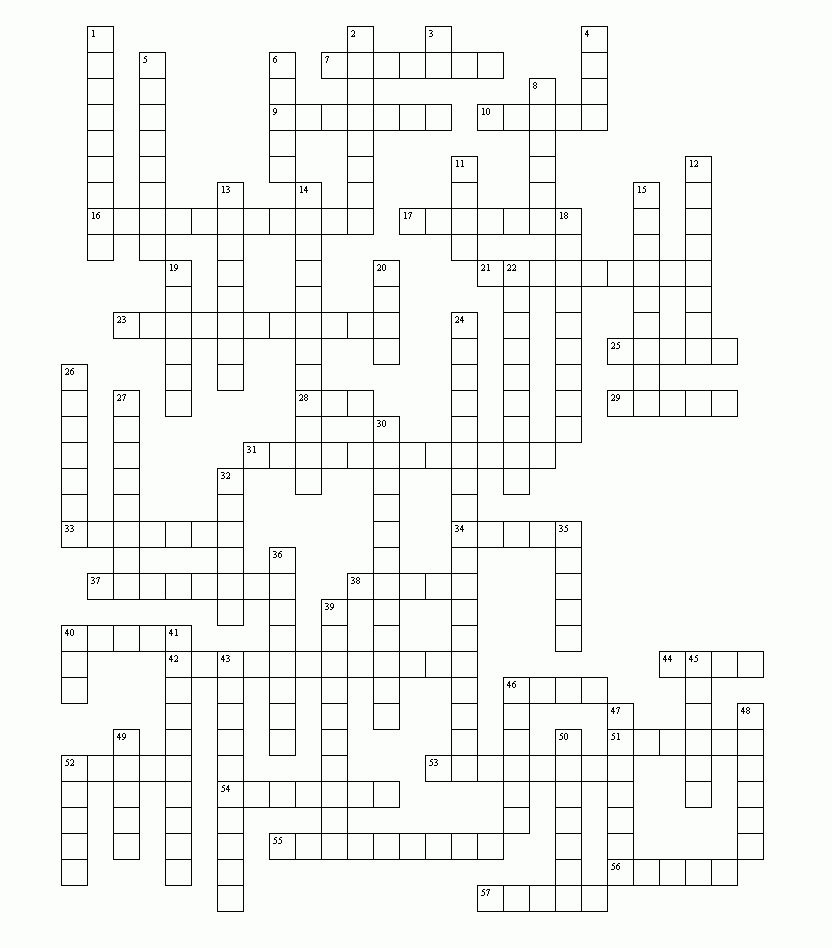 Printable Crossword Mirroreyes