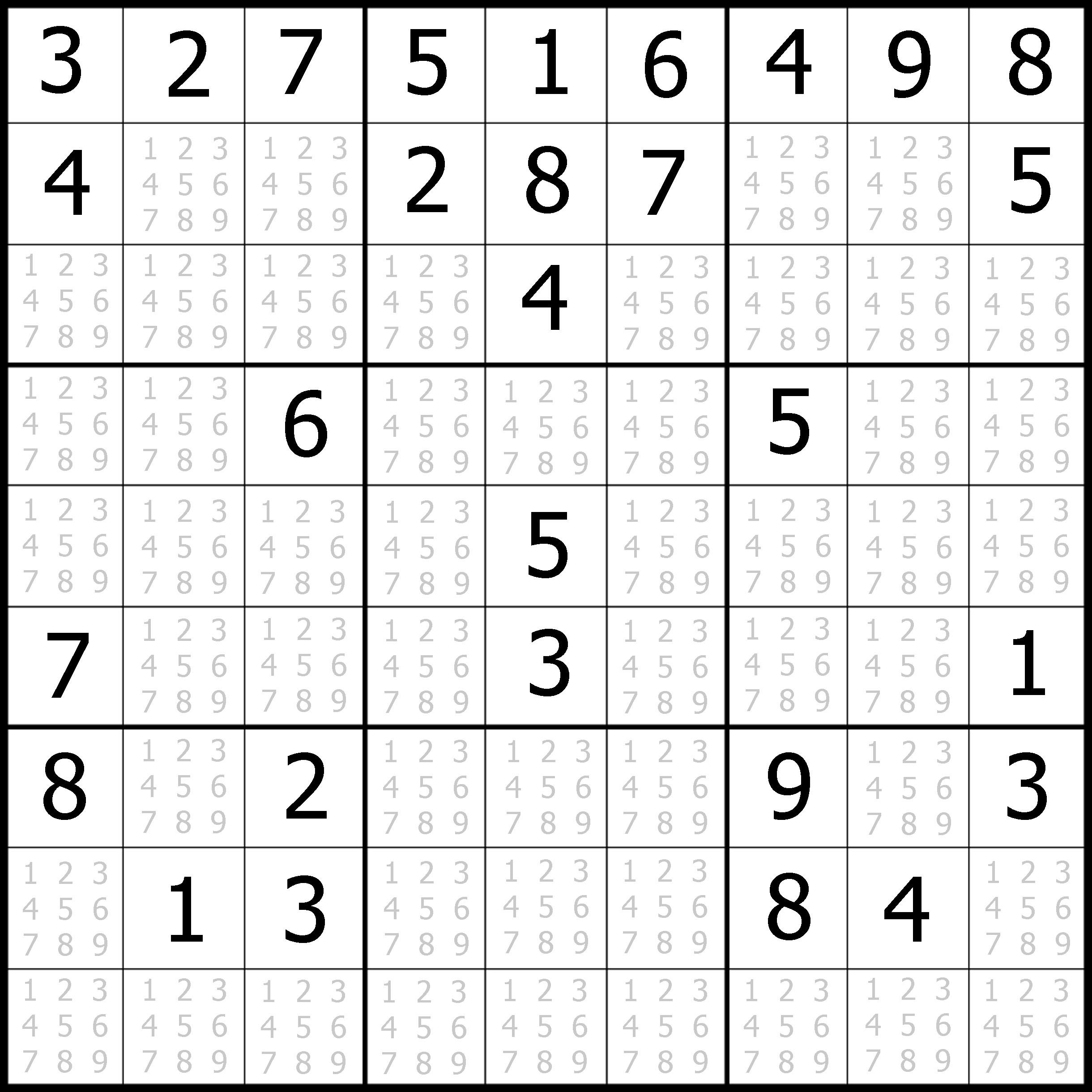 Free Printable Sudoku Puzzles Medium