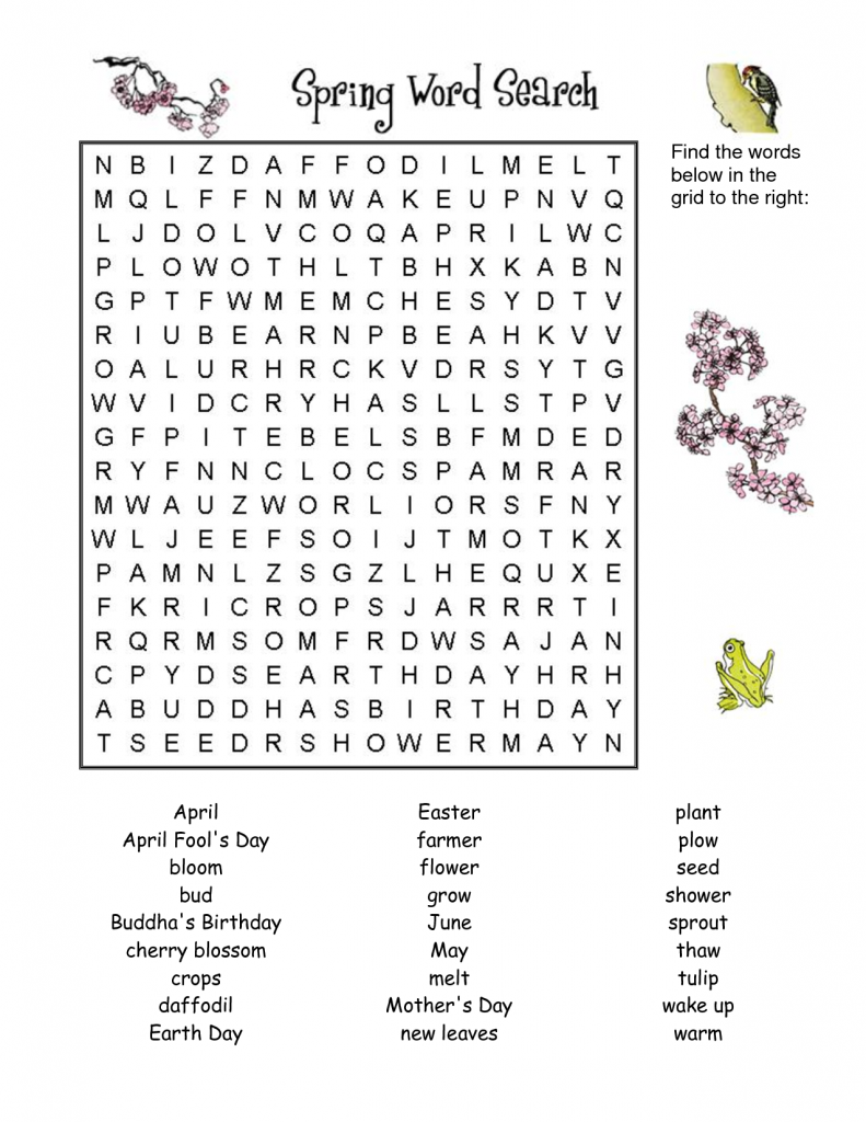 Free Printable Spring Puzzles