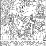 Thanksgiving Hidden Picture Coloring Page Hidden