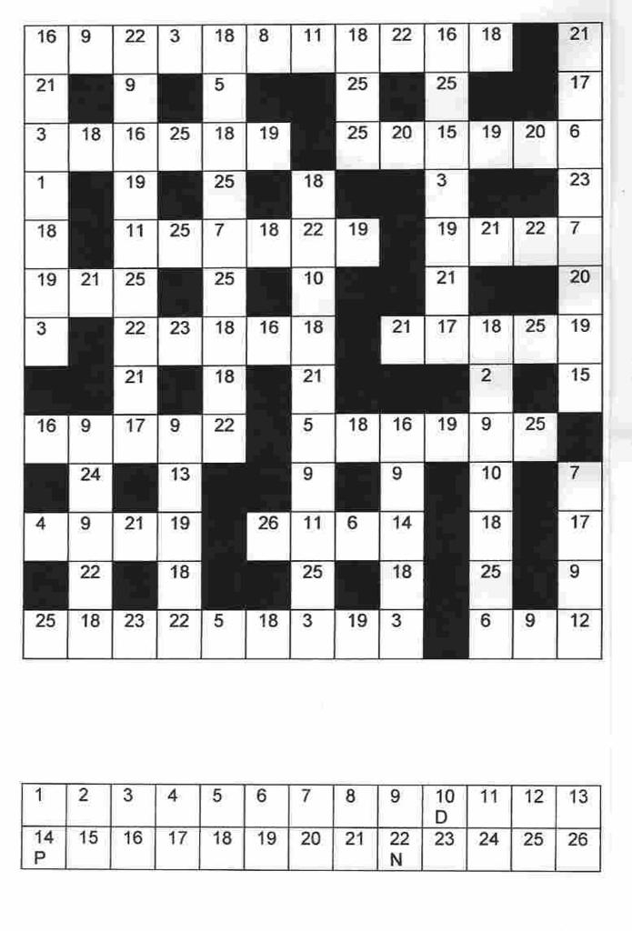 Free Printable Clueless Crosswords