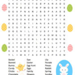 This Free Printable Easter Word Search Puzzle It Includes