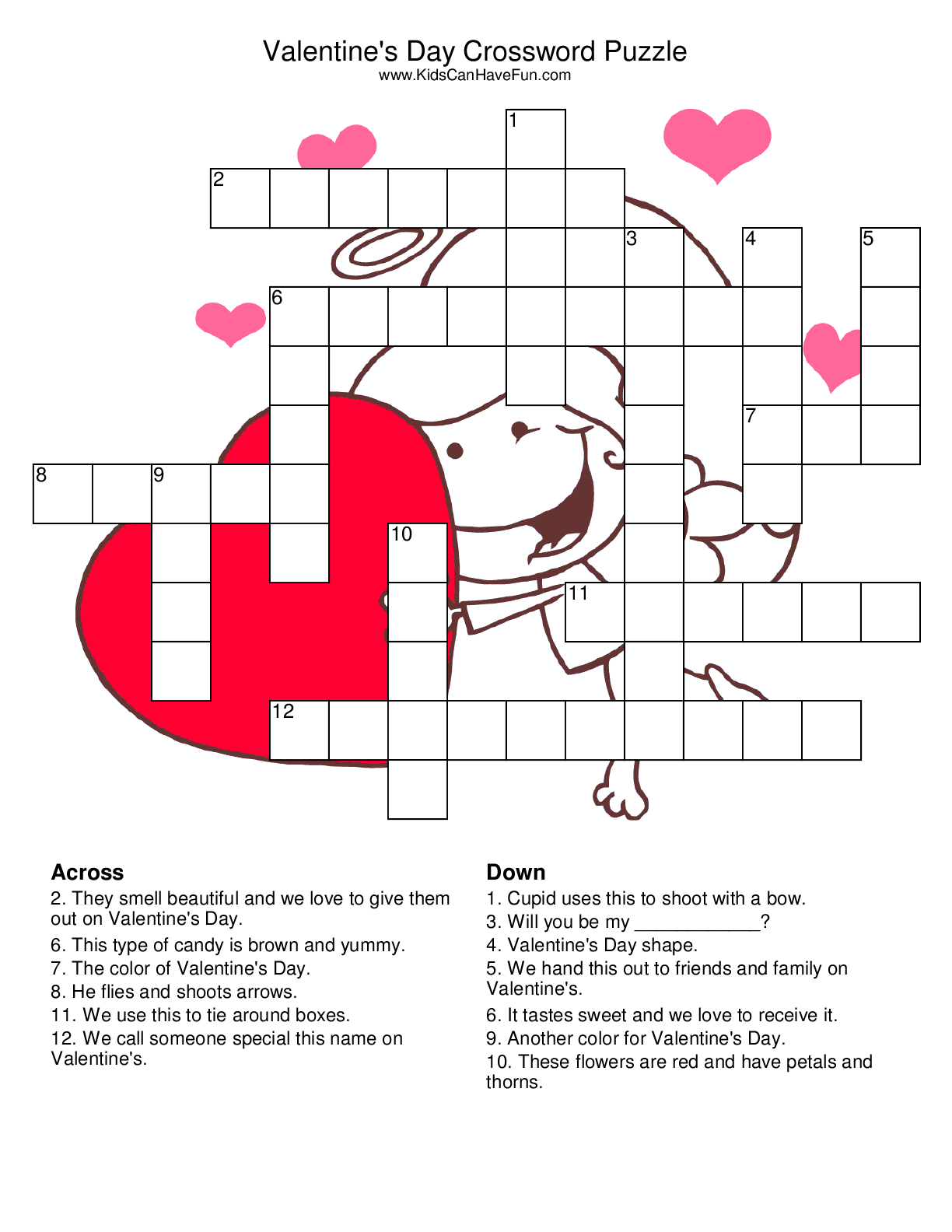 Free Printable Valentines Day Puzzles