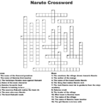 All Categories Dnseven Printable Naruto Crossword