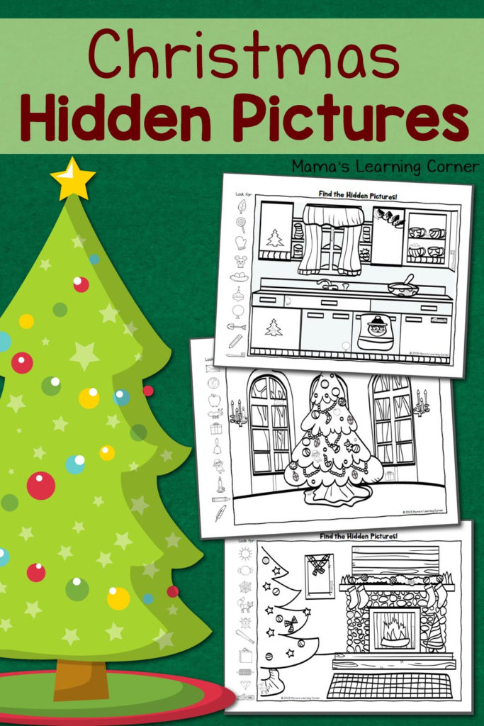Christmas Hidden Pictures Printables Mamas Learning Corner