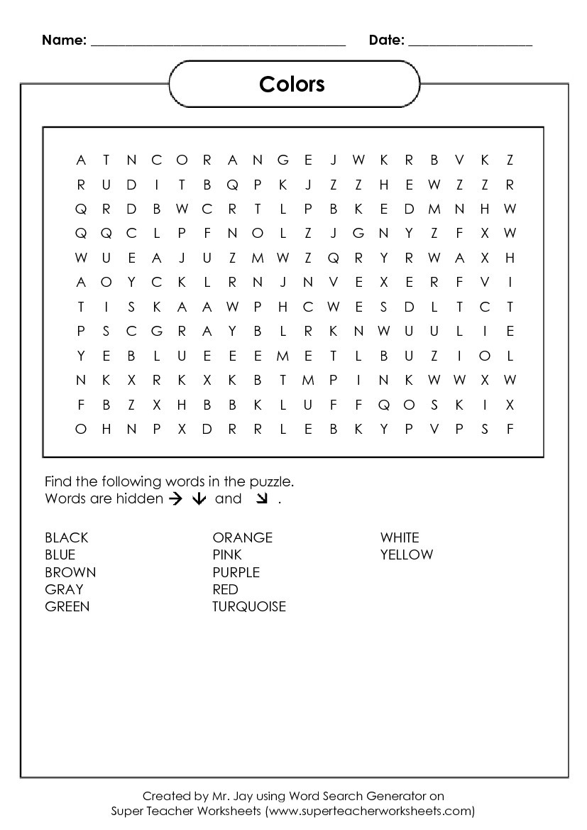 Crossword Maker Free Printable With Answer Key