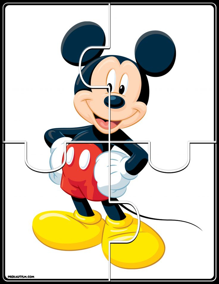 FREE Printable Disney Jigsaw Puzzle Preschool Puzzles