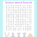 Free Printable Easter Word Search Puzzle For Kids Simply