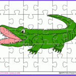 Free Printable Jigsaw Puzzle Game Alligator Jigsaw Puzzle