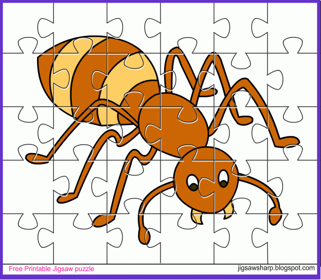 Free Printable Jigsaw Puzzle Game Ant Jigsaw Puzzle