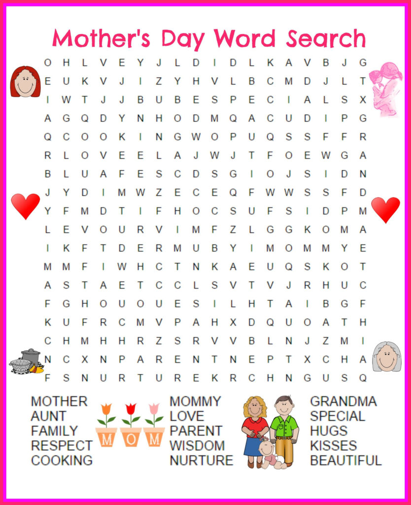 Great Day Word Search Printable Outdoors Birthday Party