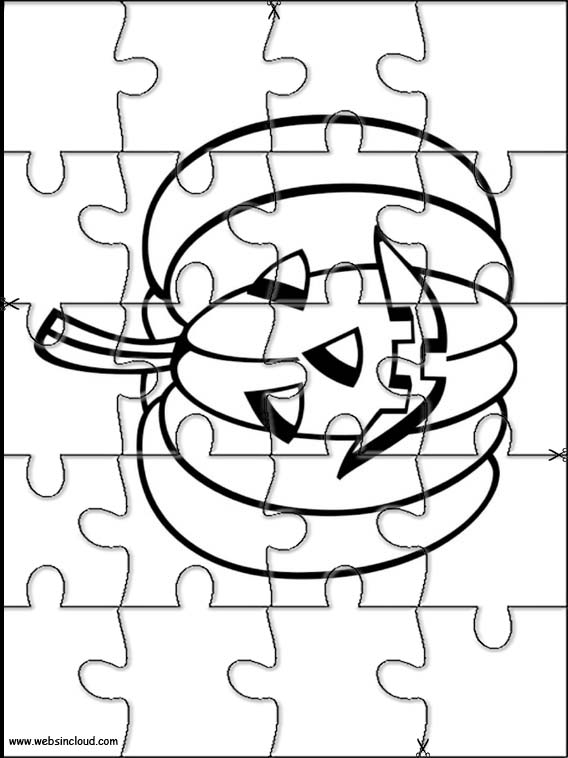 Printable Halloween Jigsaw Puzzles