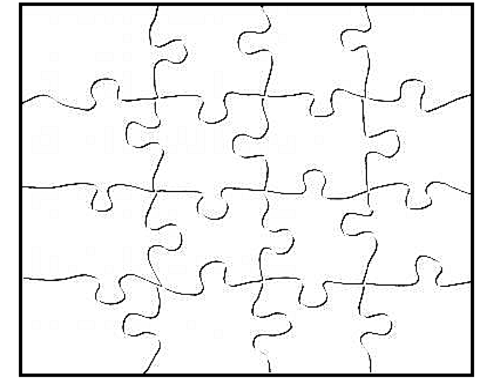Free Printable Blank Jigsaw Puzzles