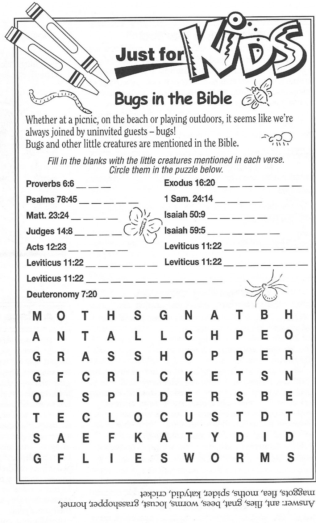 Free Printable Bible Word Puzzles