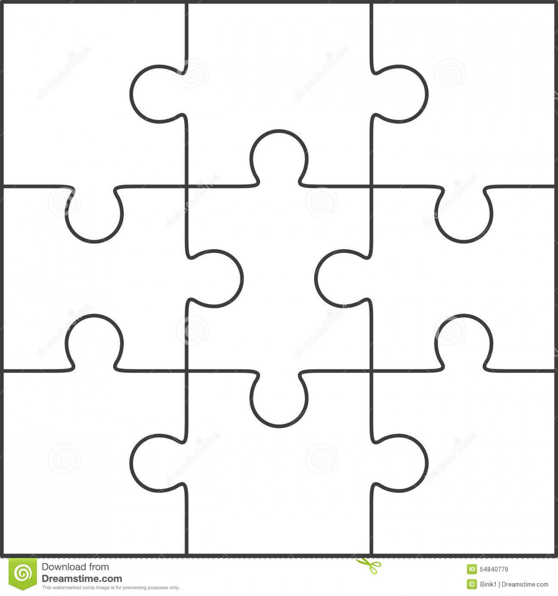 Blank Printable Jigsaw Puzzles Template